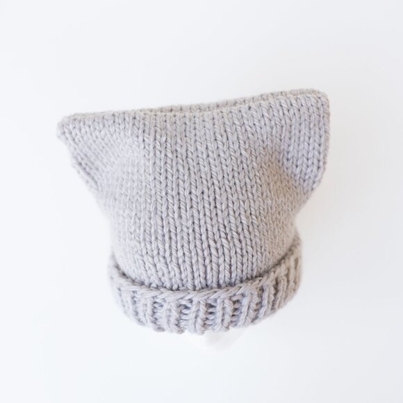 Chunky Knit Cat Ear Beanie - Picture 4 of 4